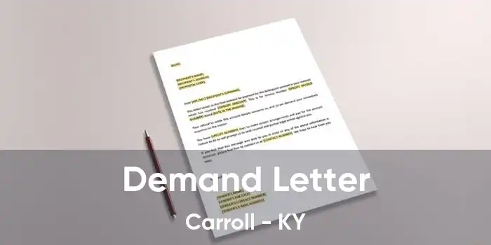 Demand Letter Carroll - KY