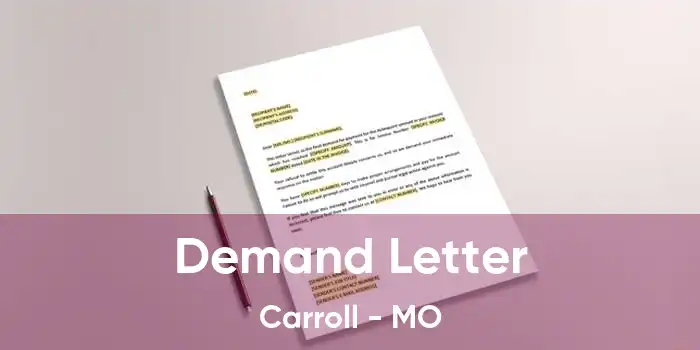 Demand Letter Carroll - MO