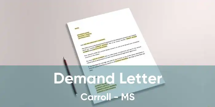 Demand Letter Carroll - MS