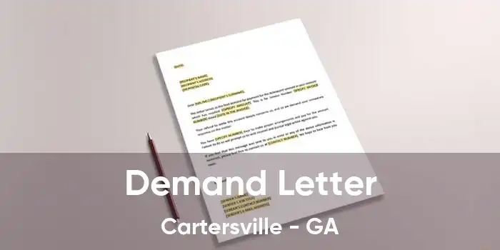 Demand Letter Cartersville - GA