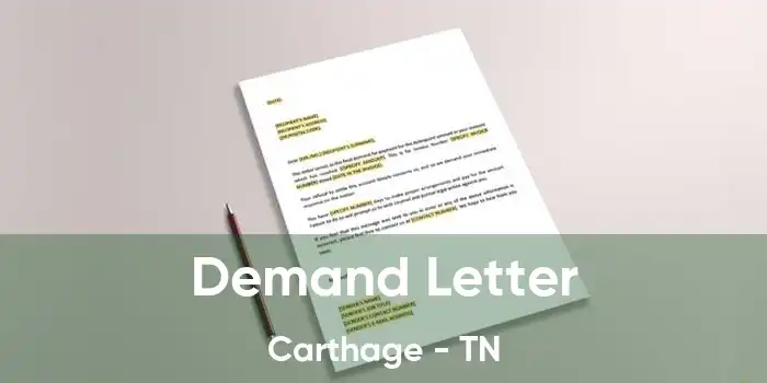 Demand Letter Carthage - TN