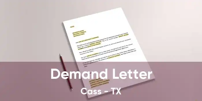 Demand Letter Cass - TX