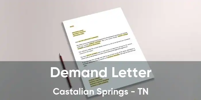 Demand Letter Castalian Springs - TN