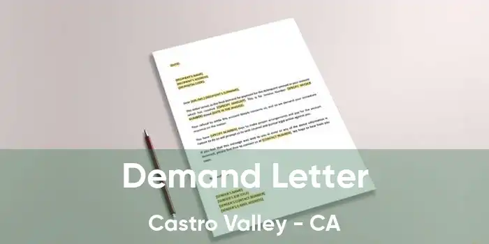 Demand Letter Castro Valley - CA