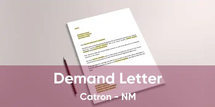 Demand Letter Catron - NM