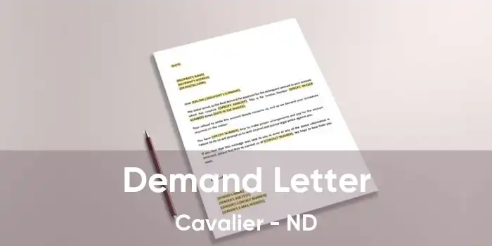 Demand Letter Cavalier - ND