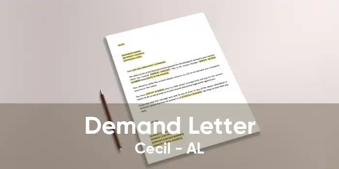 Demand Letter Cecil - AL