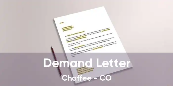 Demand Letter Chaffee - CO