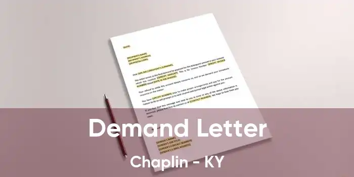 Demand Letter Chaplin - KY