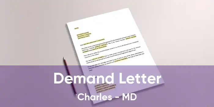 Demand Letter Charles - MD