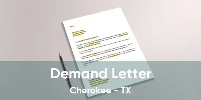 Demand Letter Cherokee - TX