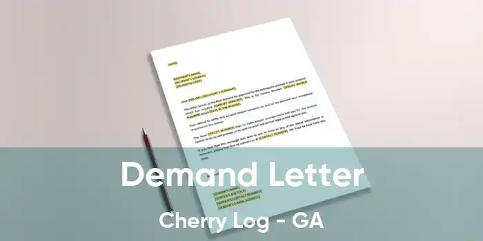 Demand Letter Cherry Log - GA