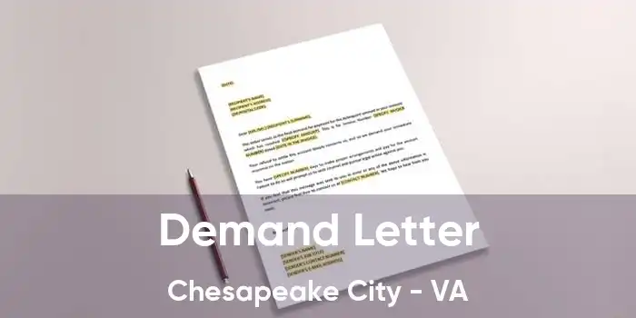 Demand Letter Chesapeake City - VA