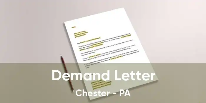 Demand Letter Chester - PA