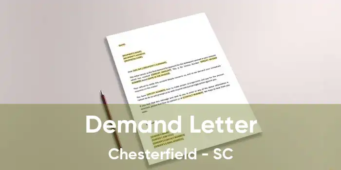 Demand Letter Chesterfield - SC