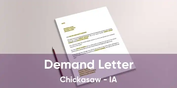 Demand Letter Chickasaw - IA