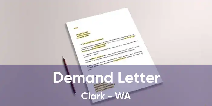 Demand Letter Clark - WA