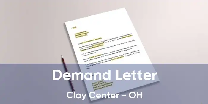 Demand Letter Clay Center - OH