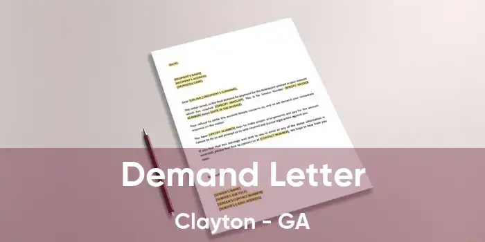 Demand Letter Clayton - GA