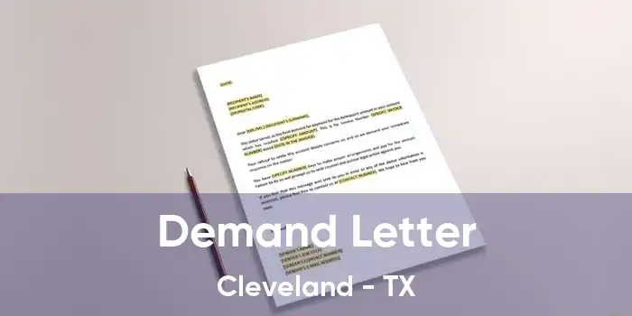 Demand Letter Cleveland - TX