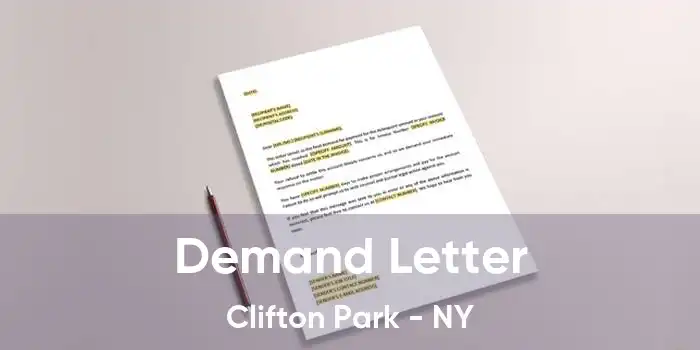 Demand Letter Clifton Park - NY