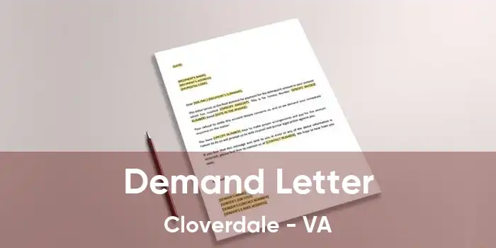 Demand Letter Cloverdale - VA