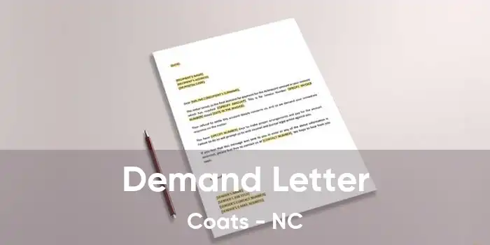 Demand Letter Coats - NC