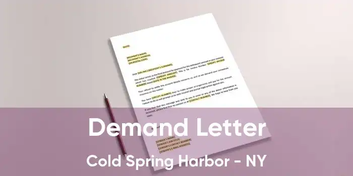 Demand Letter Cold Spring Harbor - NY