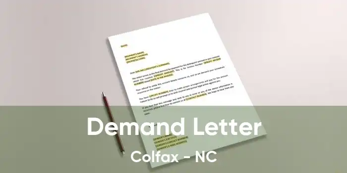 Demand Letter Colfax - NC