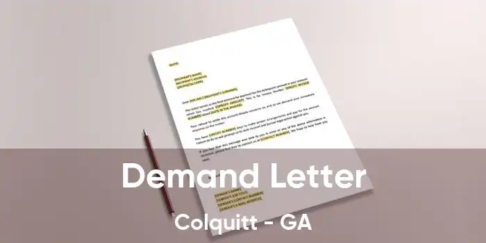 Demand Letter Colquitt - GA