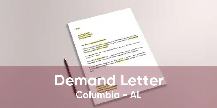 Demand Letter Columbia - AL