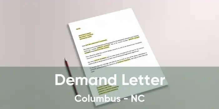 Demand Letter Columbus - NC