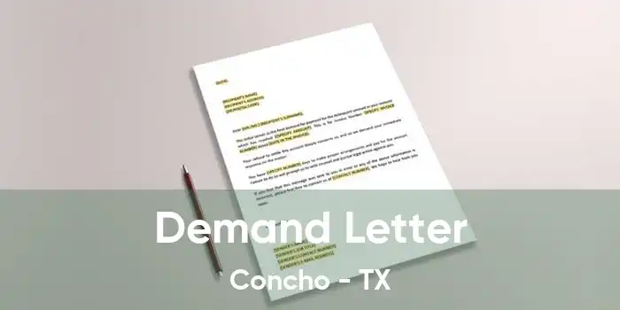 Demand Letter Concho - TX