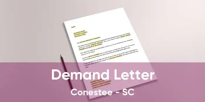 Demand Letter Conestee - SC