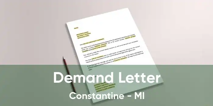 Demand Letter Constantine - MI