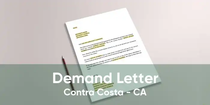 Demand Letter Contra Costa - CA