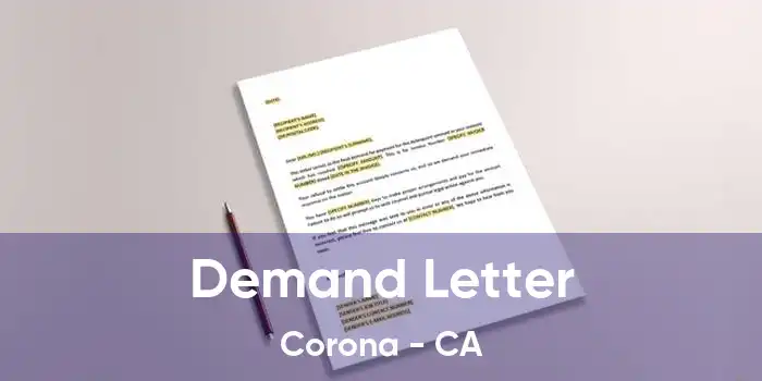 Demand Letter Corona - CA