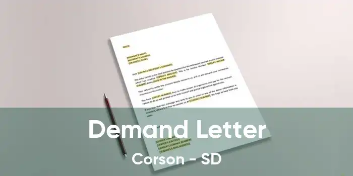 Demand Letter Corson - SD