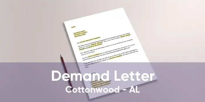 Demand Letter Cottonwood - AL