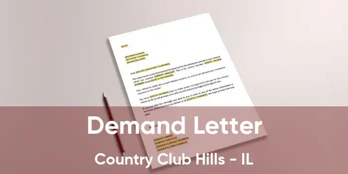 Demand Letter Country Club Hills - IL