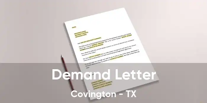 Demand Letter Covington - TX