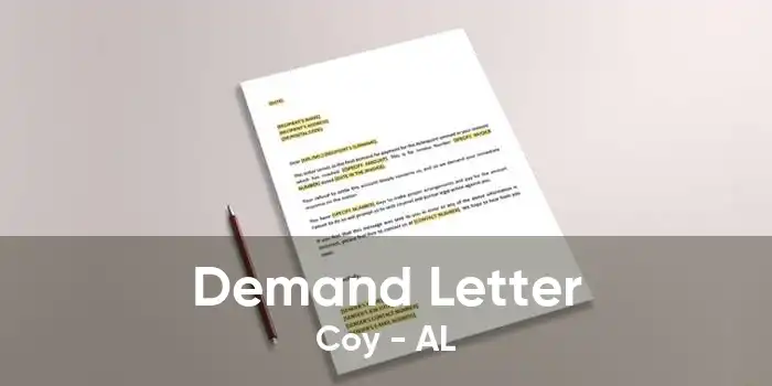 Demand Letter Coy - AL