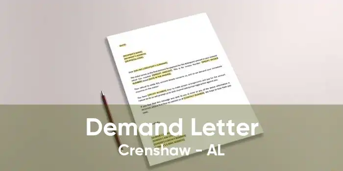 Demand Letter Crenshaw - AL