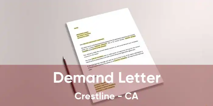 Demand Letter Crestline - CA