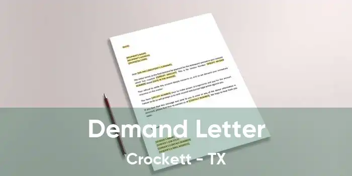 Demand Letter Crockett - TX