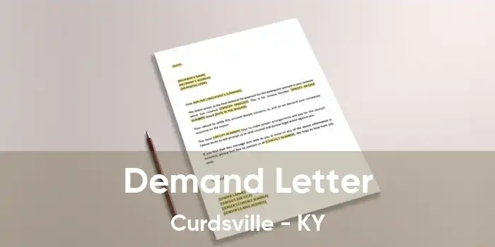 Demand Letter Curdsville - KY