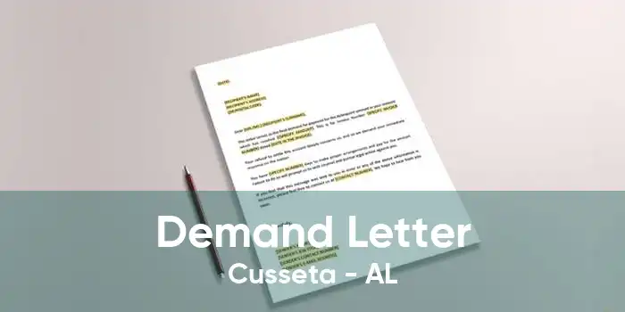 Demand Letter Cusseta - AL