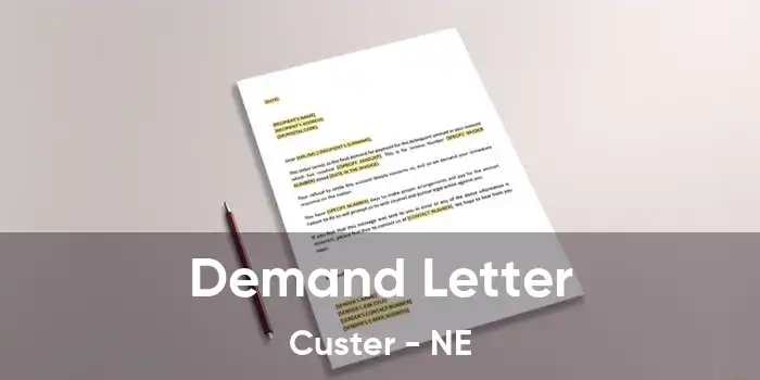 Demand Letter Custer - NE