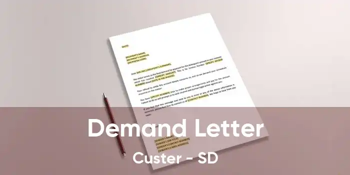 Demand Letter Custer - SD