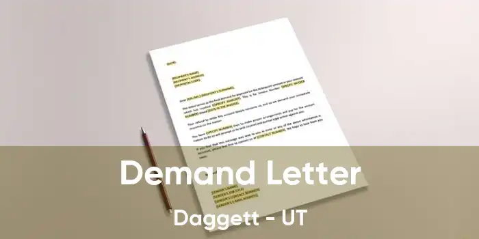 Demand Letter Daggett - UT